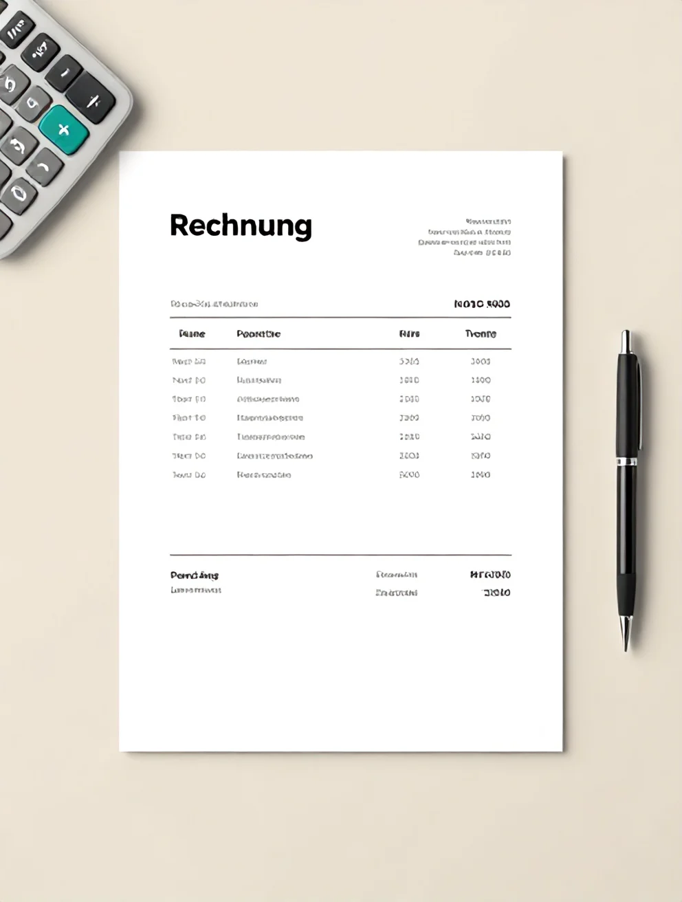 Rechnungsvorlage für Kleinunternehmer – Kostenlos als Word & PDF