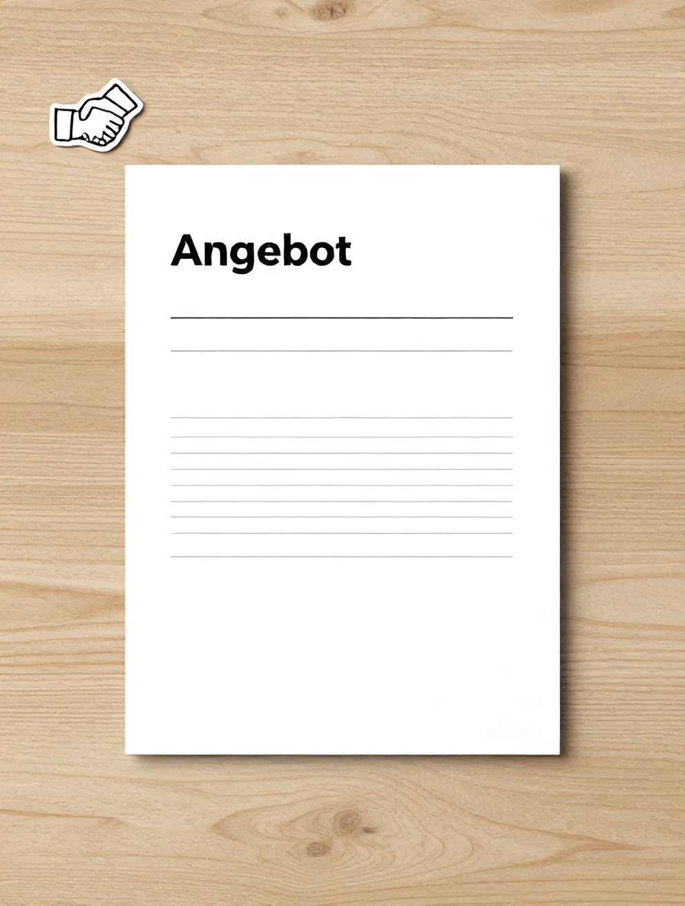 Angebotsvorlage für Kleinunternehmer – Kostenlos als Word & PDF