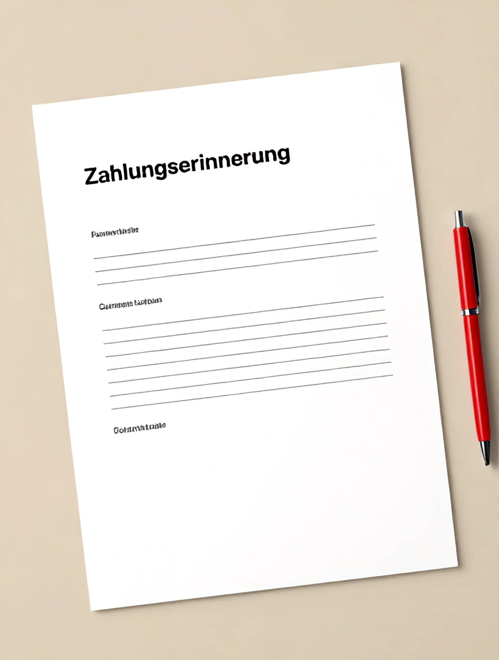 Zahlungserinnerung Vorlage – Kostenlos als Word & PDF