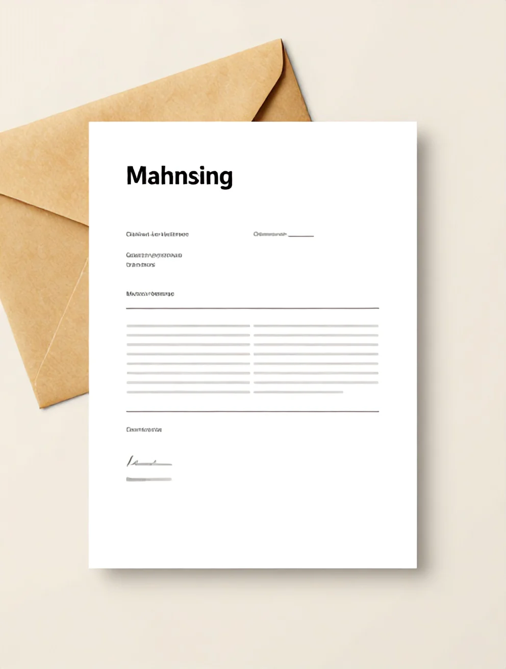 Mahnung Vorlage – Kostenlos als Word & PDF