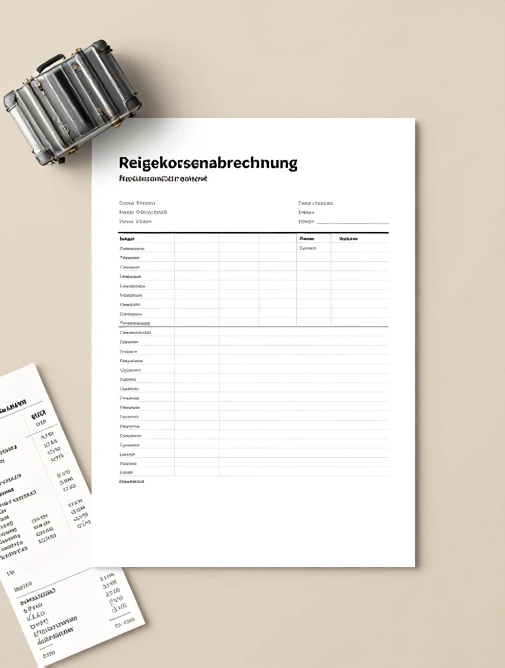 Reisekostenabrechnung Vorlage – Kostenlos als Excel & PDF