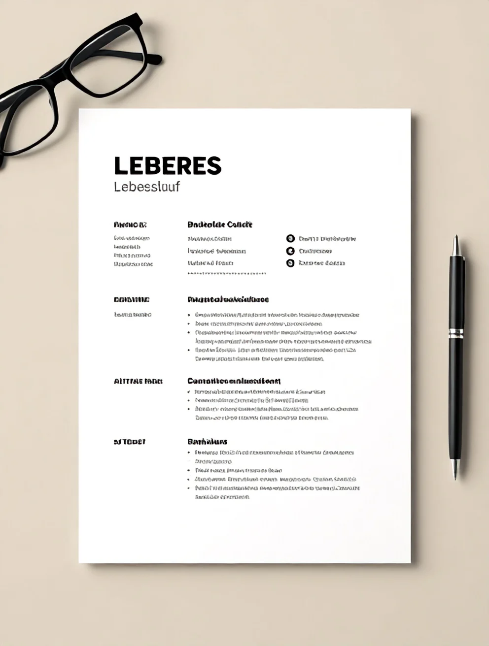 Tabellarischer Lebenslauf Vorlage – Kostenlos als Word & PDF