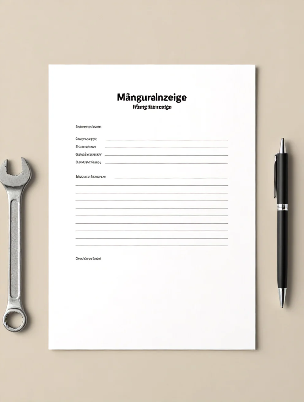 Mängelanzeige Mieter Vorlage – Kostenlos als Word & PDF