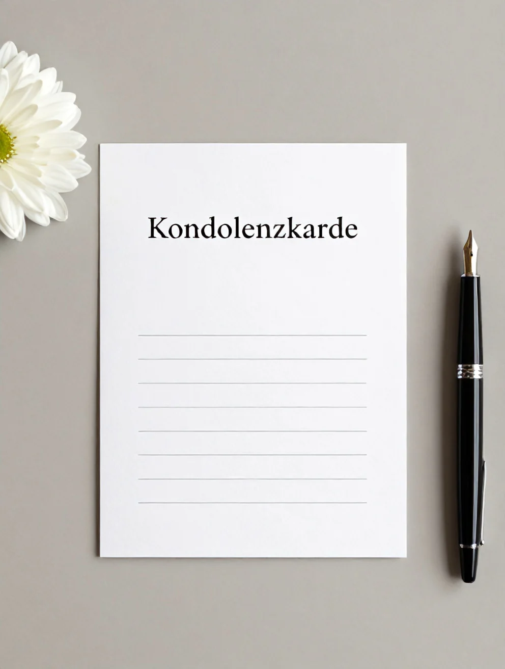Kondolenzkarte Text Vorlage – Kostenlos als Word & PDF