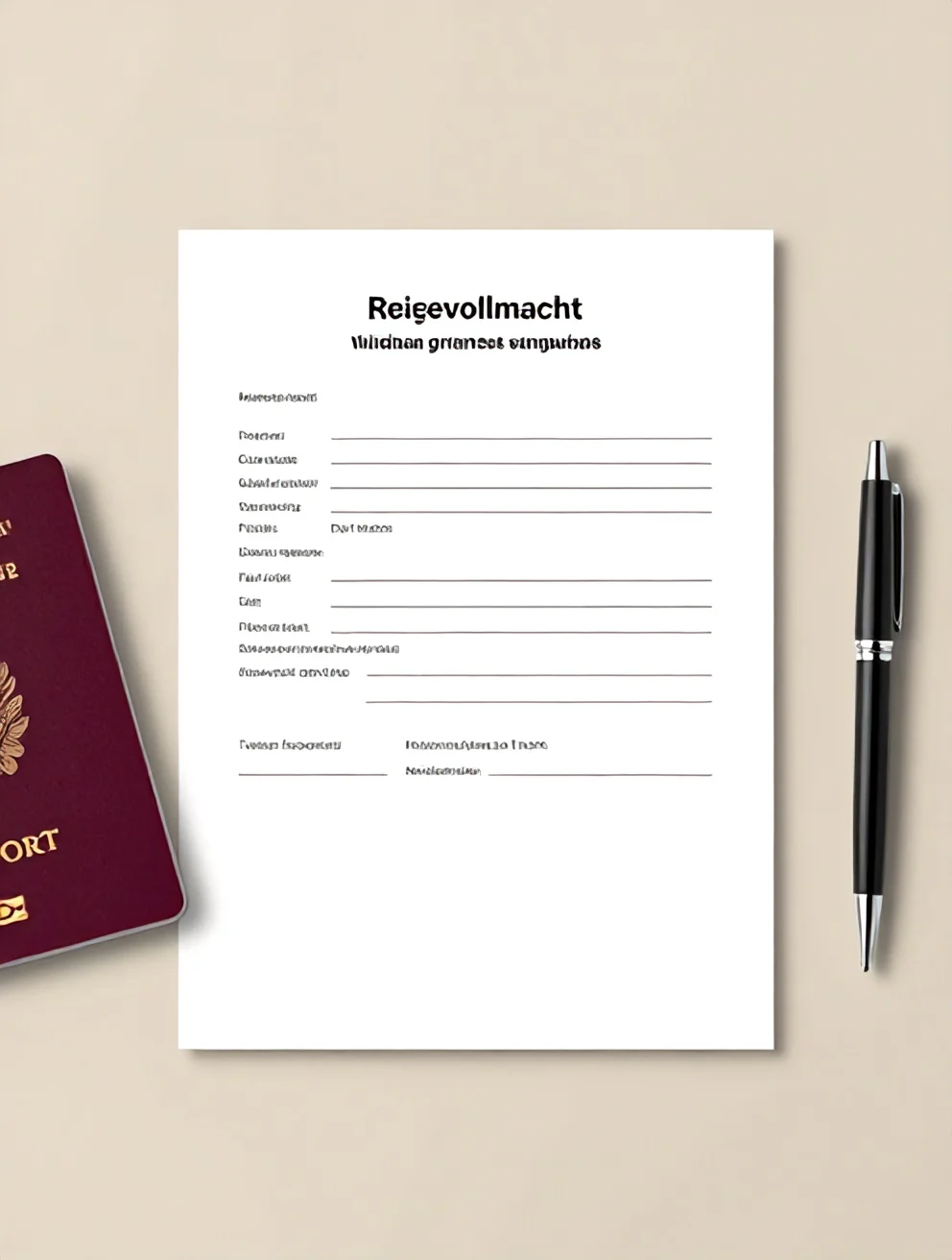 Reisevollmacht Vorlage – Kostenlos als Word & PDF