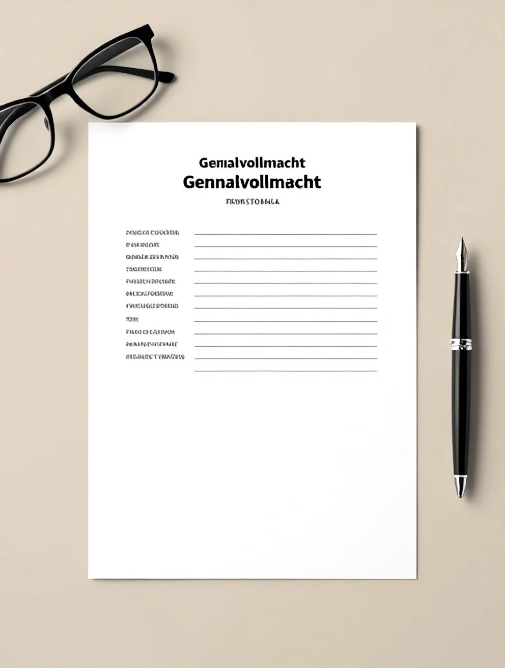 Generalvollmacht Vorlage – Kostenlos als Word & PDF