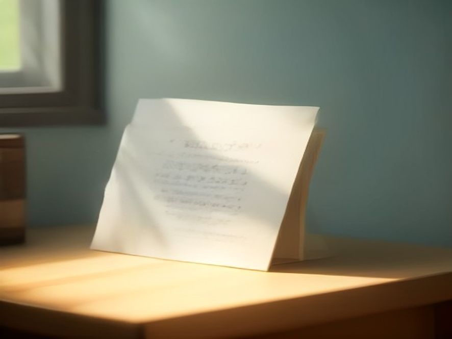 Mehrere gefaltete Briefe mit Kordel gebündelt