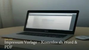 Impressum Vorlage – Kostenlos als Word & PDF