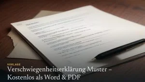Verschwiegenheitserklärung Muster – Kostenlos als Word & PDF