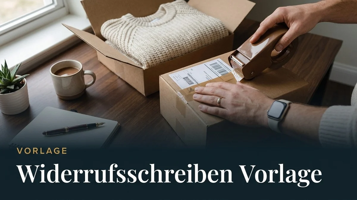 Widerrufsschreiben Vorlage – Kostenlos als Word & PDF